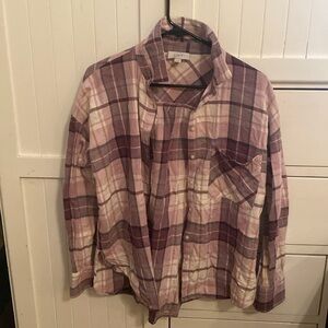 Loft plaid flannel shirt